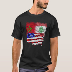 Made in America with libanesisch and marokkanisch T-Shirt