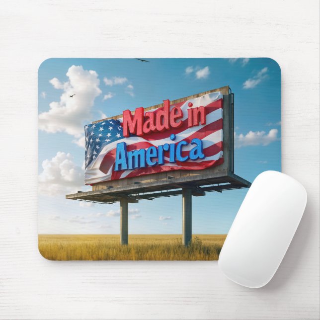 Made in American Billboard Mousepad (Mit Mouse)