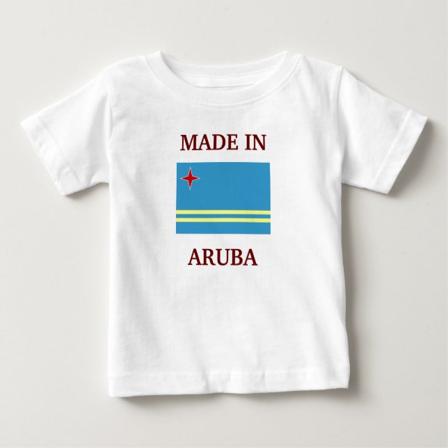 Made in Aruba Baby T-shirt (Vorderseite)