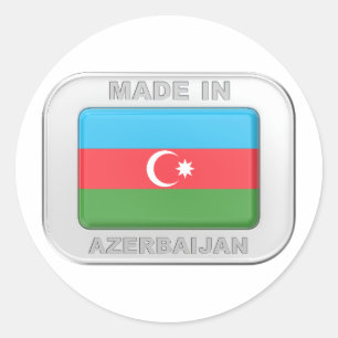 Made in Aserbaidschan Runder Aufkleber