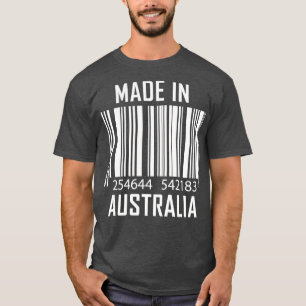 Made in Australia Barcode Funny Stolz zu sein Aust T-Shirt