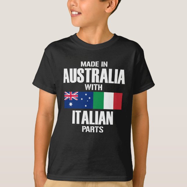 Made in Australia mit italienischen Teilen T-Shirt (Vorderseite)
