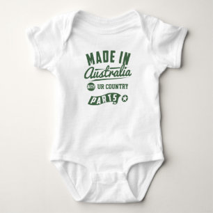 Made in Australia with "Country" Parts Customize Baby Strampler