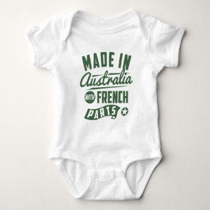 Made in Australia with French Parts Baby Strampler