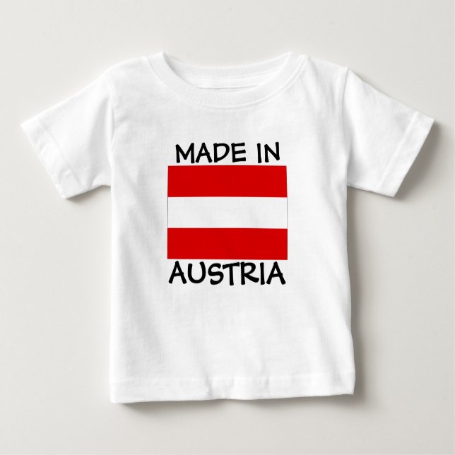 Made in Austria baby Shirt (Vorderseite)