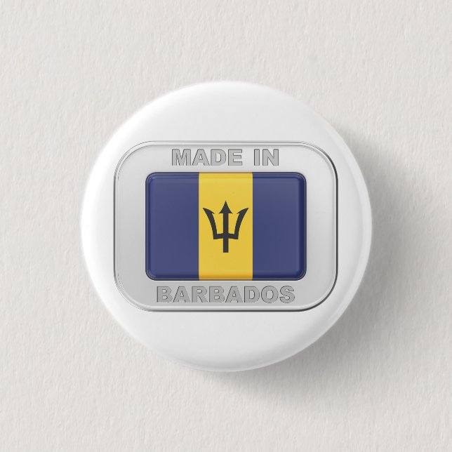Made in Barbados Button (Vorderseite)