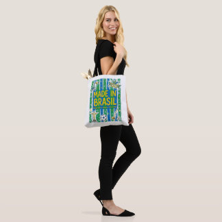 Made In Brasil Cultural Icons Colorful Design Tasche