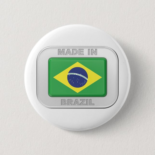 Made in Brasilien Button (Vorderseite)