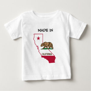 Made in California - Silhouette und Flagge Baby T-shirt