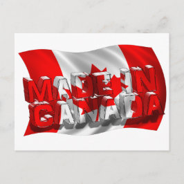 Made in Canada (Flag Background) Postkarte