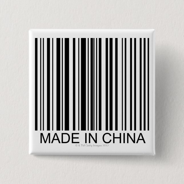 Made in China Button (Vorderseite)