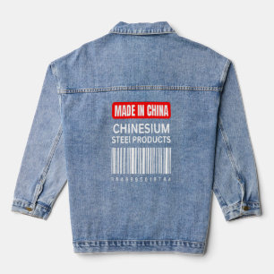 Made in China Chinesium Steal Products red Jeansjacke