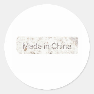 Made in China Runder Aufkleber
