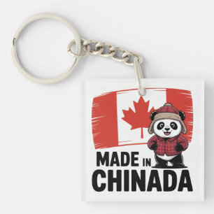 Made in Chinada Panda - Chinese Canadian Schlüsselanhänger