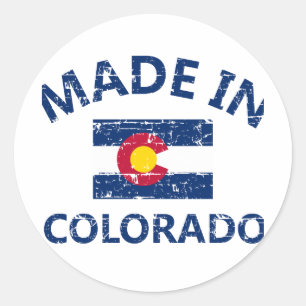 Made in Colorado Runder Aufkleber