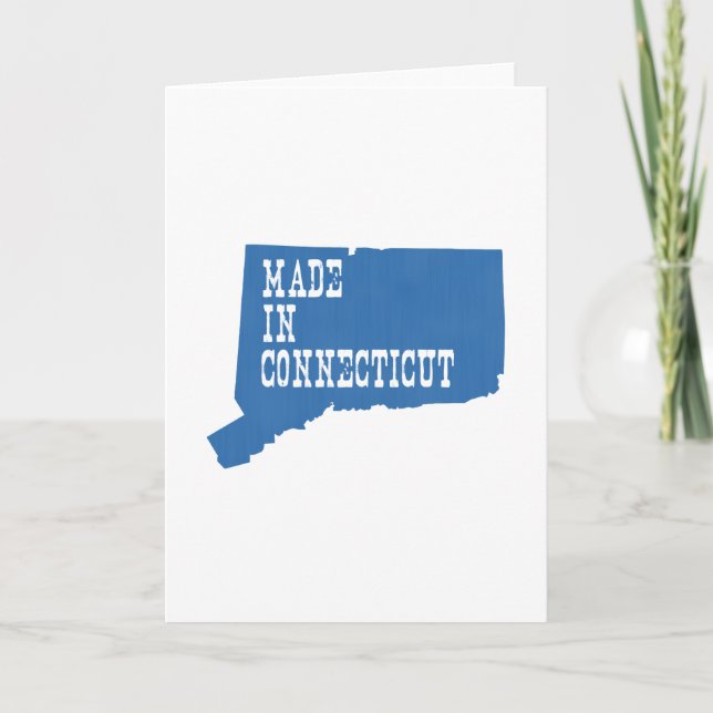 Made in Connecticut Greeting Karte (Vorderseite)