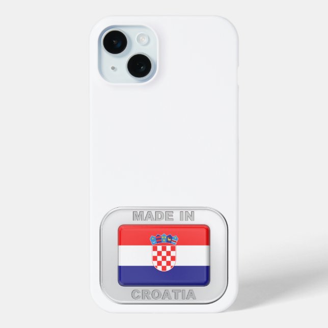 Made in Croatia Case-Mate iPhone Hülle (Rückseite)