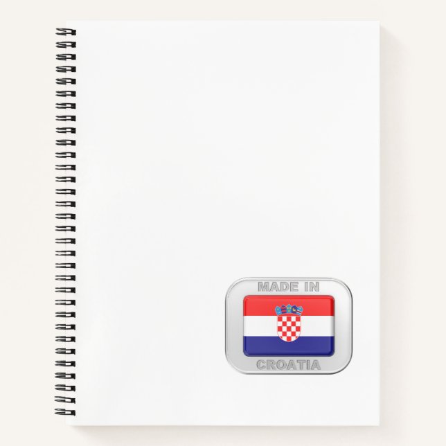 Made in Croatia Notizbuch (Vorderseite)