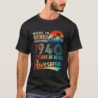 Made In December 1940 81 Years Of Being Awesome Vi T-Shirt