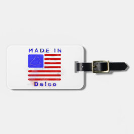 Made in Delco benutzerdefinierbar Gepäckanhänger