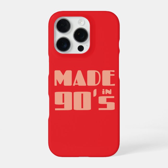 Made in den 90er Jahren iPhone 16 Pro Hülle (Rückseite)