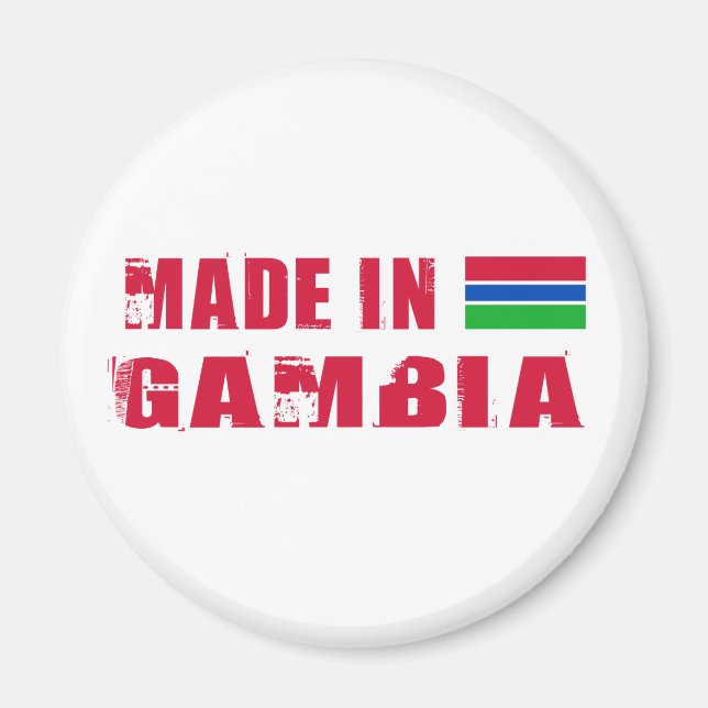 Made in Gambia Magnet (Vorne)