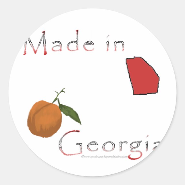 Made in Georgia Stickers (Vorderseite)