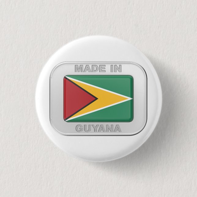 Made in Guyana Button (Vorderseite)