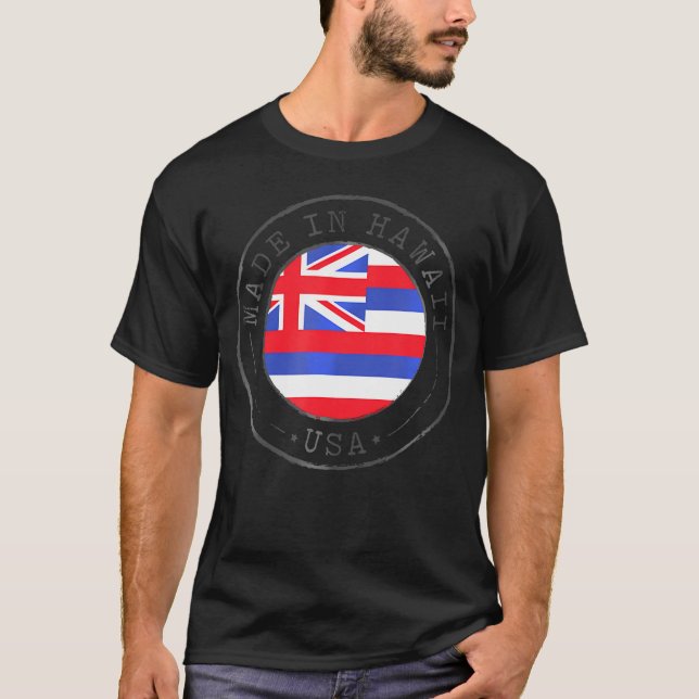 Made in Hawaii State Flag Hi T-Shirt (Vorderseite)