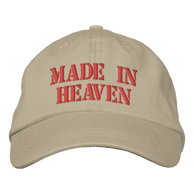 Made in Heaven Bestickte Kappe (Vorderseite)