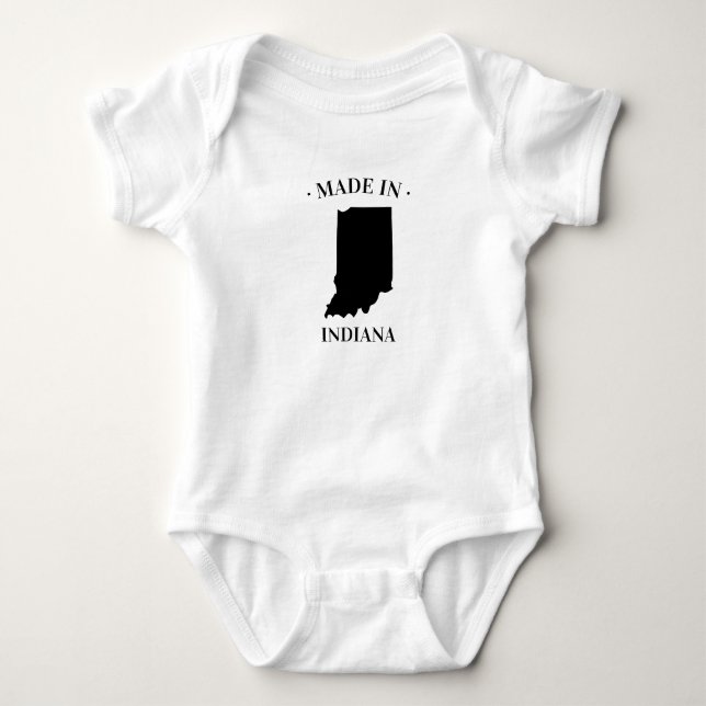 Made in Indiana IN Baby Bodysuit Baby Strampler (Vorderseite)