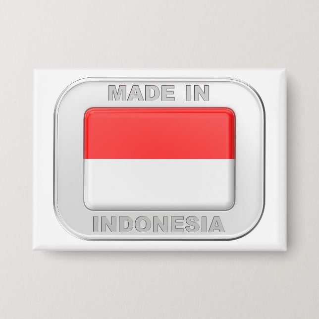 Made in Indonesia Button (Vorderseite)