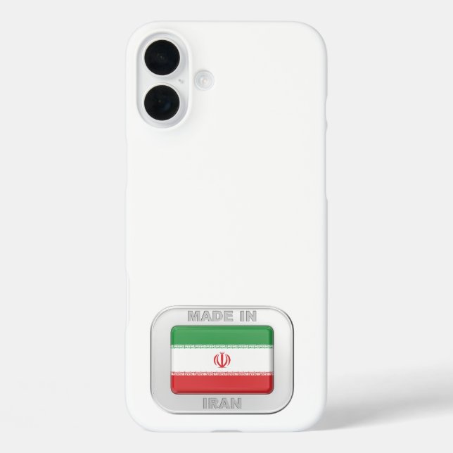 Made in Iran iPhone 16 Plus Hülle (Rückseite)