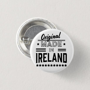 Made in Ireland beautiful retro logo. Button