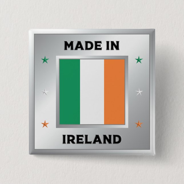 Made In Ireland Button (Vorderseite)