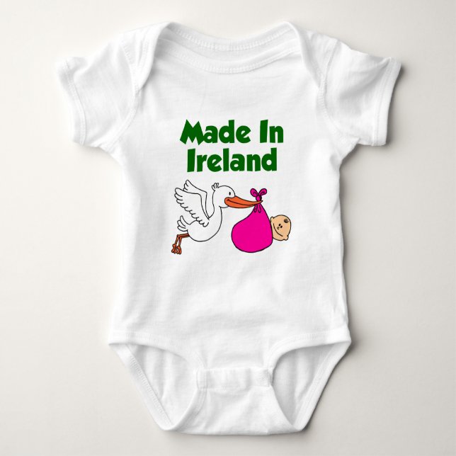 Made in Ireland (Girl) Baby Strampler (Vorderseite)