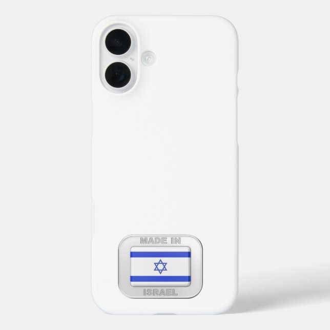 Made in Israel iPhone 16 Plus Hülle (Rückseite)
