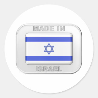 Made in Israel Runder Aufkleber