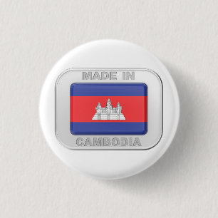 Made in Kambodscha Button