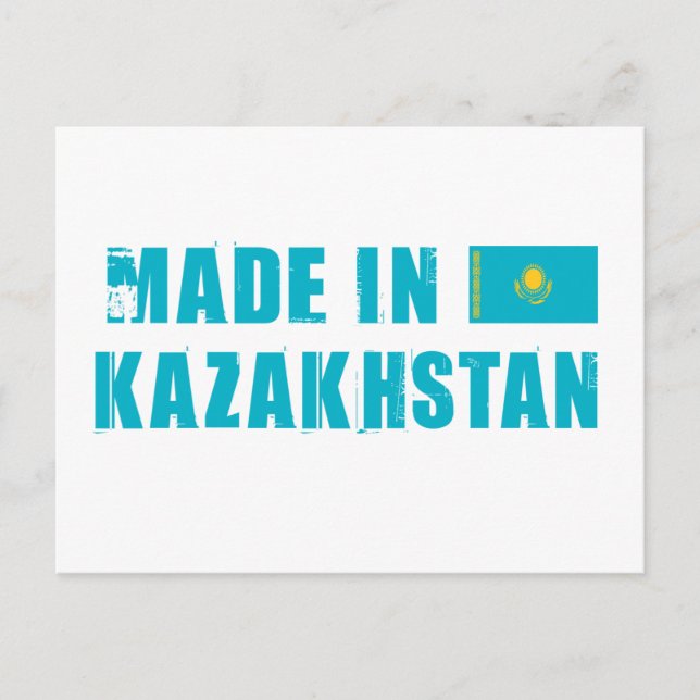 Made in Kasachstan Postkarte (Vorderseite)