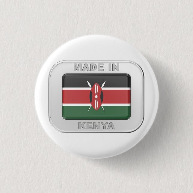 Made in Kenya Button (Vorderseite)