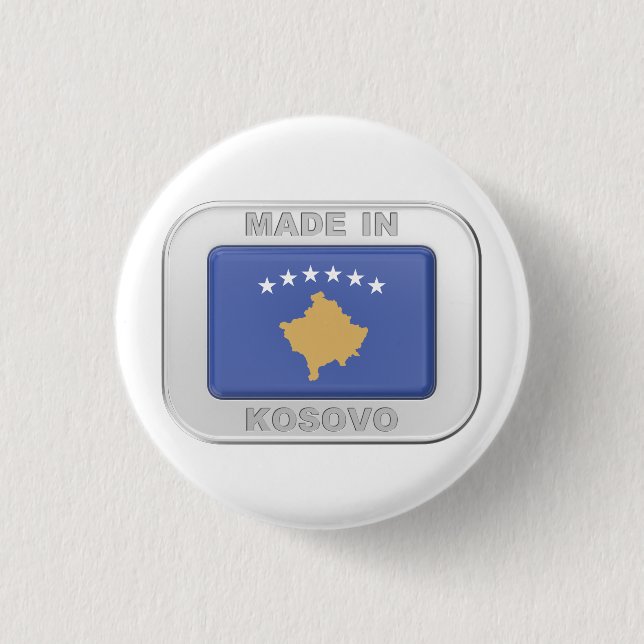 Made in Kosovo Button (Vorderseite)