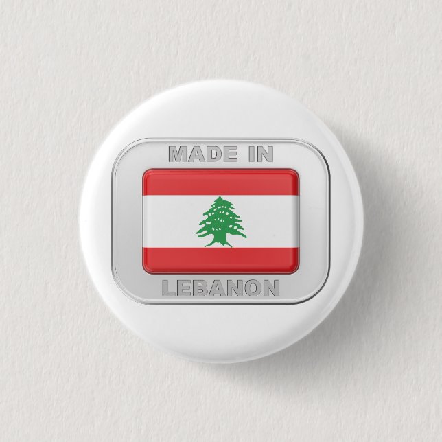 Made in Libanon Button (Vorderseite)