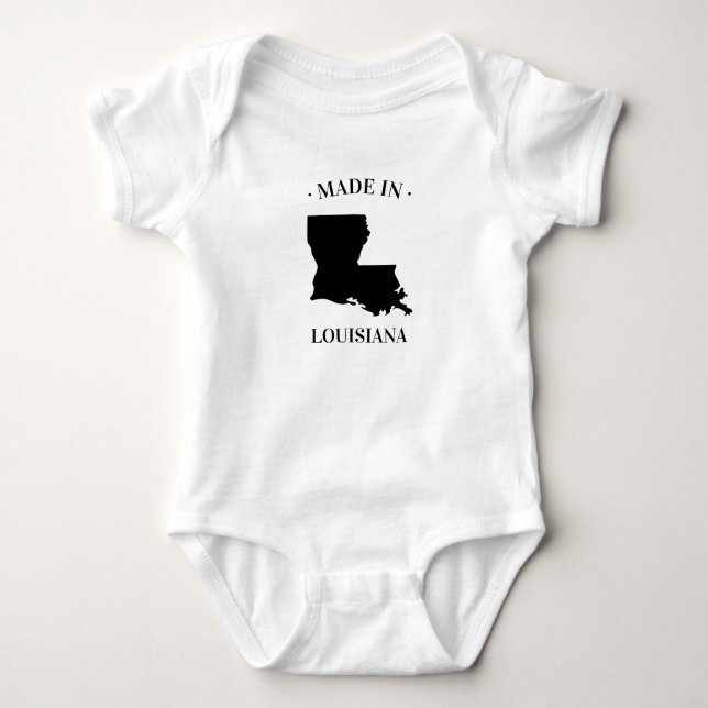 Made in Louisiana LA Baby Bodysuit Baby Strampler (Vorderseite)