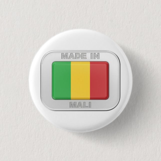 Made in Mali Button (Vorderseite)