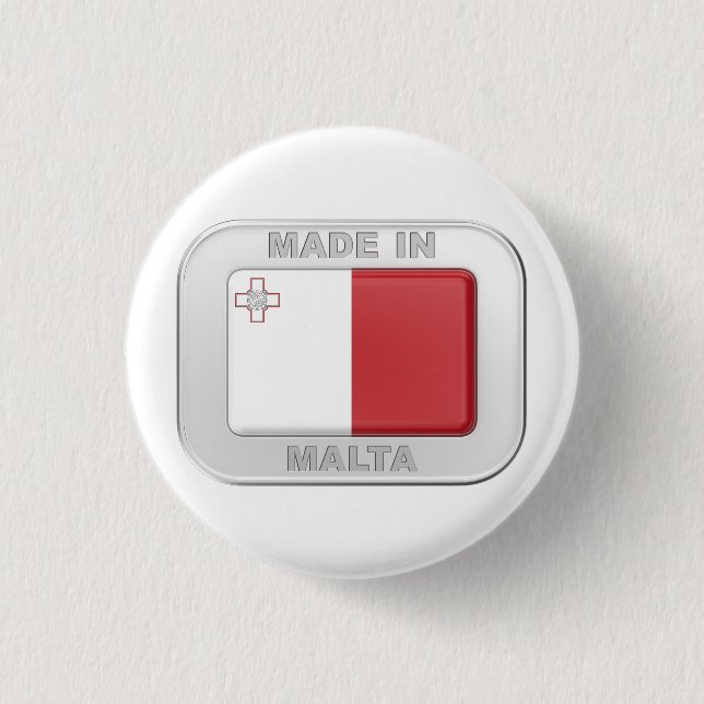 Made in Malta Button (Vorderseite)