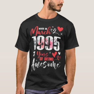 Made in März 1995 27 Jahre Phantastisch 27. T-Shirt