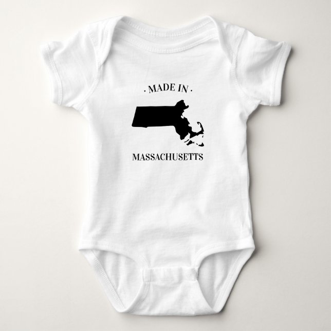 Made in Massachusetts MA Baby Bodysuit Strampler (Vorderseite)