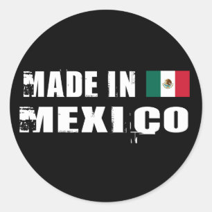 Made in Mexico Runder Aufkleber