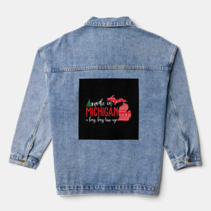 Made in Michigan vor langer Zeit Weihnachten Jeansjacke